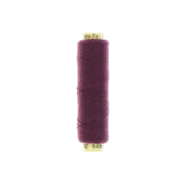 Sue Spargo Ellana 12wt(28/2) Wool/Acrylic Blend Thread 70yd EN38 Plum