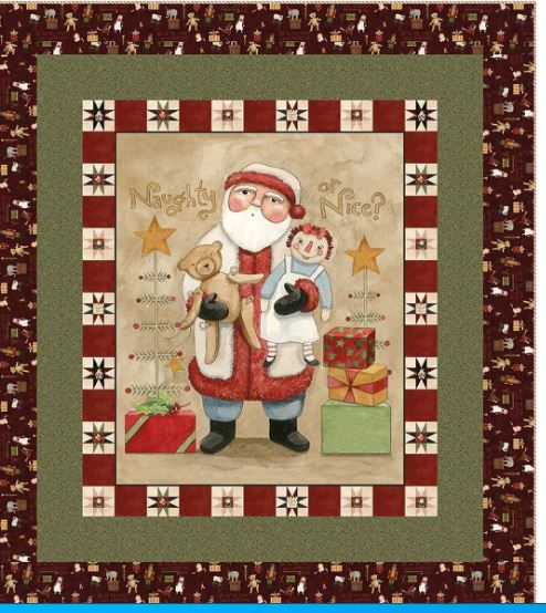 Naughty or Nice Panel Quilt Kit KT-16260