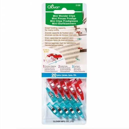 Clover Mini Wonder Clip 20ct. 3188CV