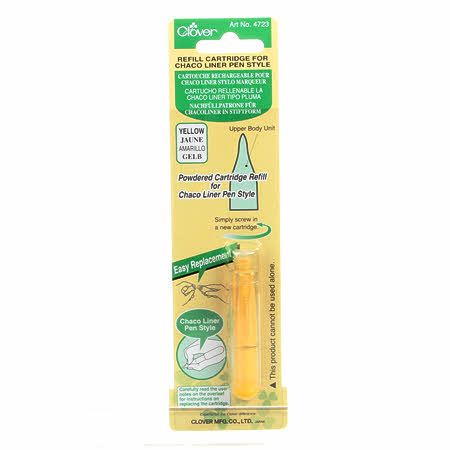 Clover Chaco Liner Pen Refill - Yellow 4723CV