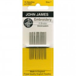 John James Embroidery / Crewel Needles Size 7 JJ135-07
