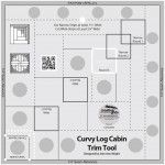 Creative Grids 8" Curvy Log Cabin Trim Tool CGRJAW5