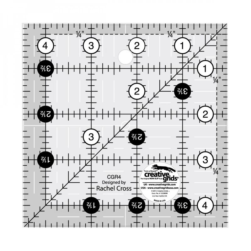 Creative Grids 4.5" Square Ruler CGR4