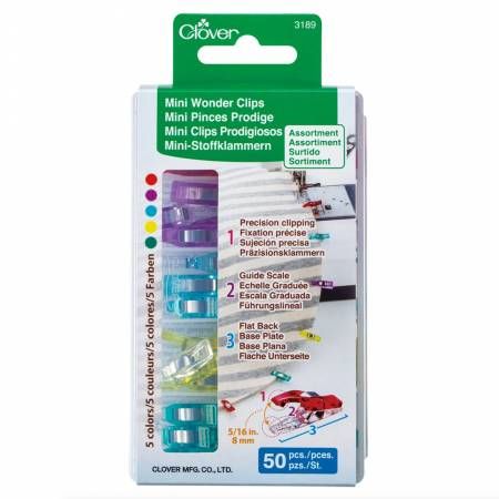 Clover Mini Wonder Clips 50ct 3189CV