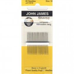 John James Sharps Needle Size 10 JJ110-10
