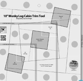 Creative Grids 10" Wonky Log Cabin Trim Tool CGRJAW13
