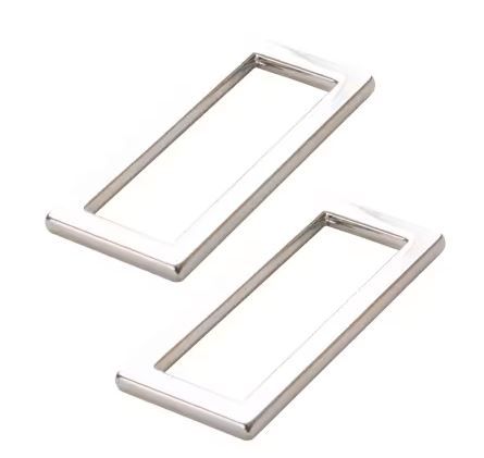 ByAnnie Rectangle Ring Flat 1.5" Set of Two HAR15RRNTWO Nickel