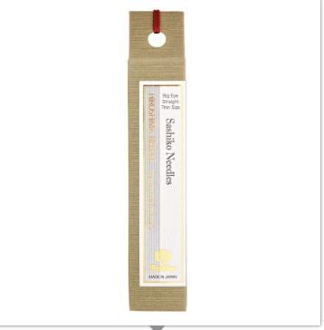 Sashiko Needles Big Eye Straight Thin Size THN-103E
