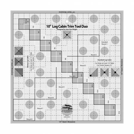 Creative Grids 10" Log Cabin Duo Trim Tool CGRJAW10