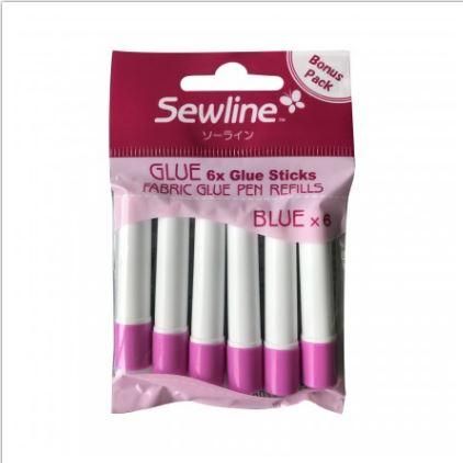 Water Soluble Fabric Glue Pen Refill Blue FAB50063