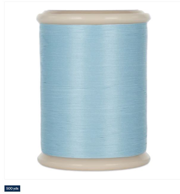 YLI Hand Quilting 40 wt Glazed Cotton Thread 500 yds 211-05-012 Robin Blue