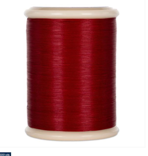 YLI Hand Quilting 40 wt Glazed Cotton Thread 500 yds 211-05-021 Red