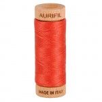 Aurifil 80wt Cotton 300yd MK80SP280-2255 Dark Orange Red
