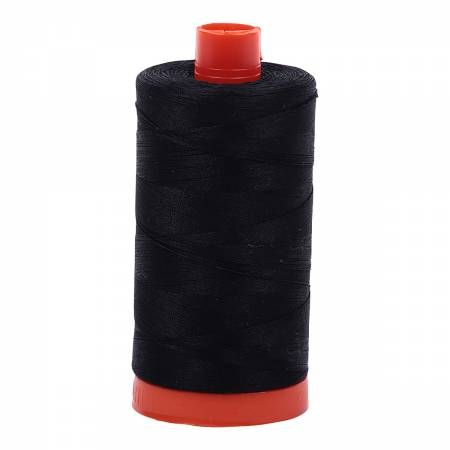 Aurifil 50wt Cotton 1422yd MK50SP2692 Black