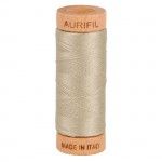Aurifil 80wt Cotton 300yd A1080-2324 Stone