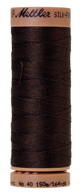 Mettler 40wt Cotton 164yd 9136-1002 Very Dark Brown