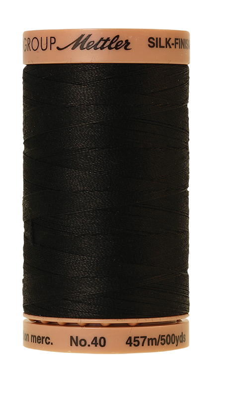 Mettler 40wt Cotton 500yd 9135-4000 Black