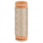 Aurifil 80wt Cotton 300yd MK80SP280-5011 Rope Beige