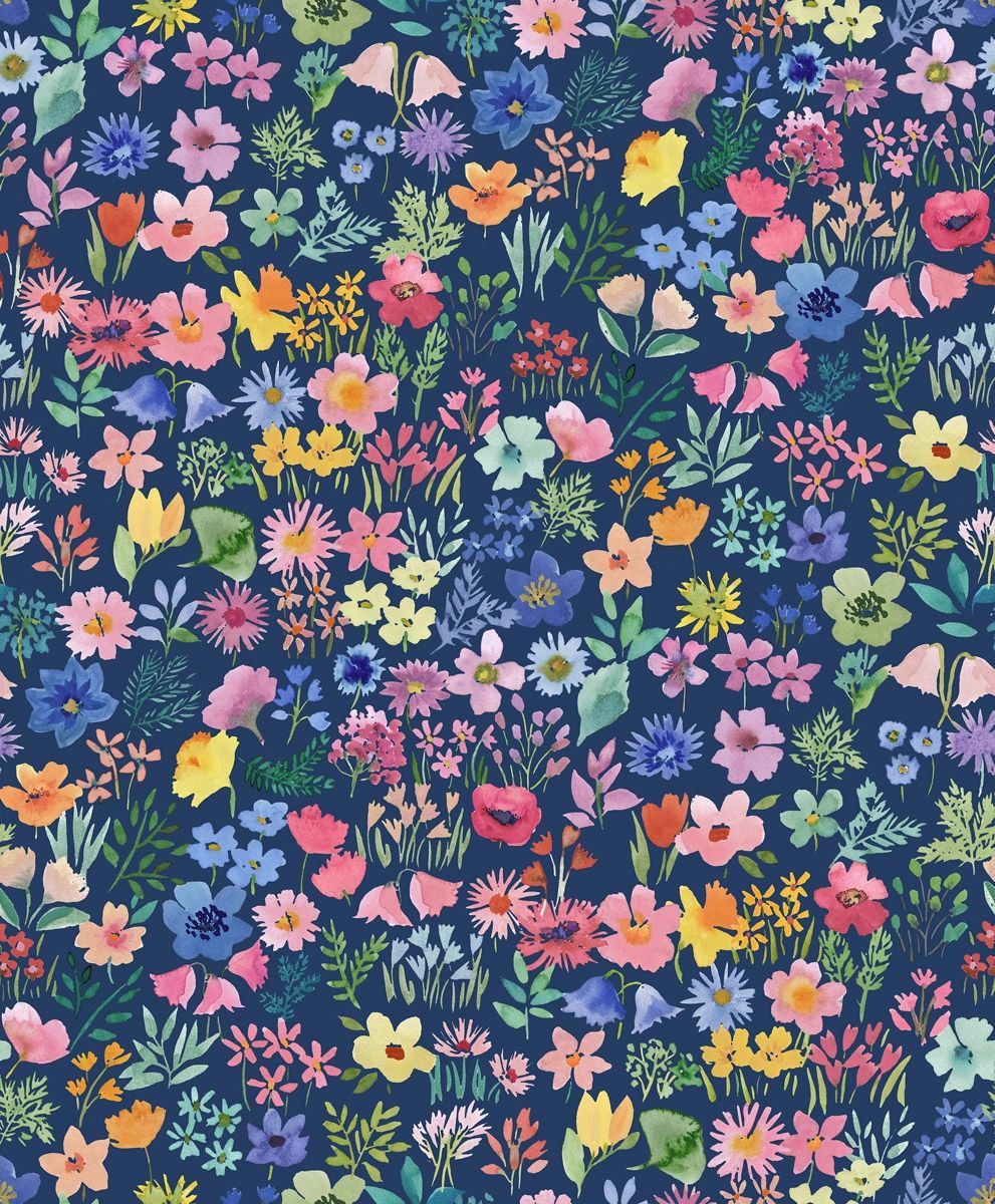 Lewis &amp; Irene Flowers BG031 Navy
