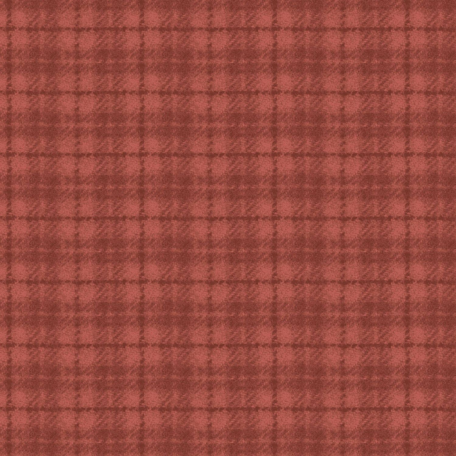 Maywood Studio Woolies Flannel Plaid MASF 18502-RO2  Red Orange