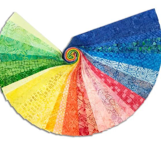 Riley Blake Batiks Sorbet and Sundaes 2.5inch Rolie Polie