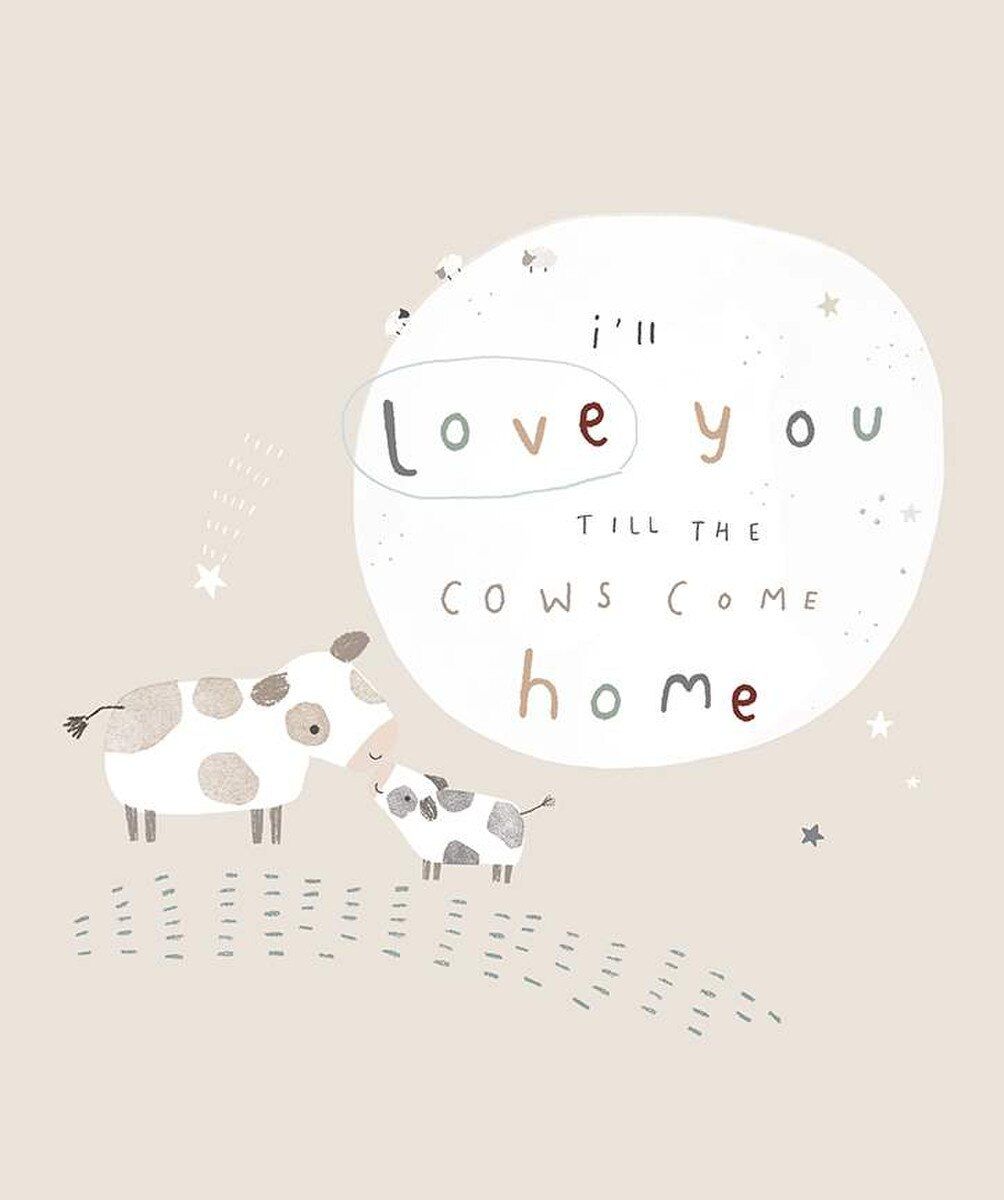 Riley Blake Till the Cows Come Home Flannel Panel FP16115-Ash