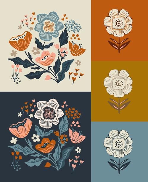 Moda Fabrics Folk &amp; Lore 45609 11 Panel