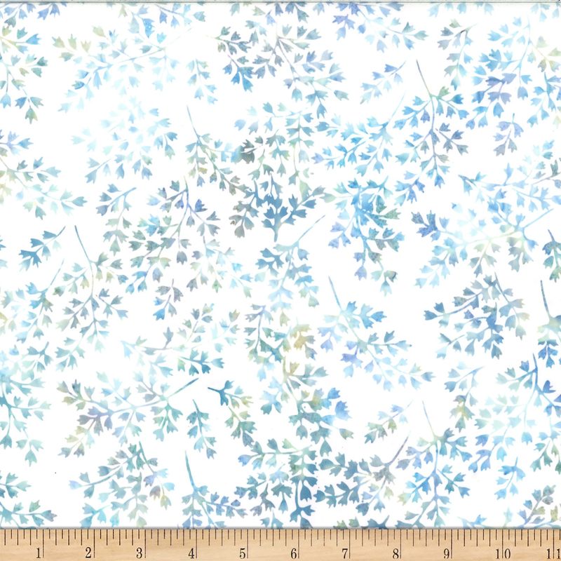 Bali Batik Winter Leafy X2619 708 Baby Blue
