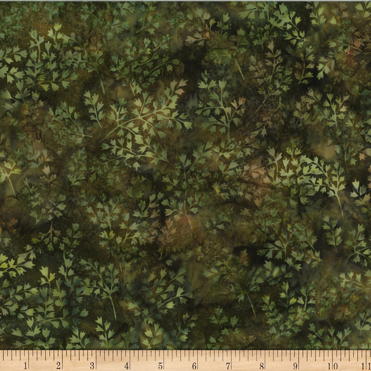 Bali Batik Winter Leafy X2619 331 Herb