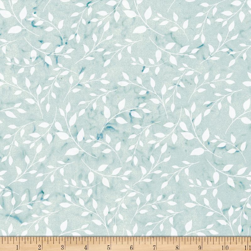 Bali Batik Leafy X2617 307 Snow
