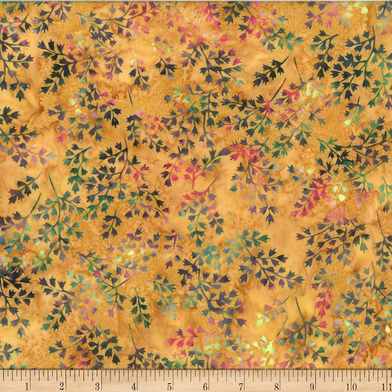 Bali Batik Winter Leafy X2619 432 Dijon