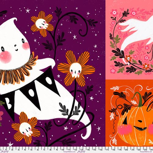 FreeSpirit Fabrics Ghostly Greetings PWCD109.XPANEL