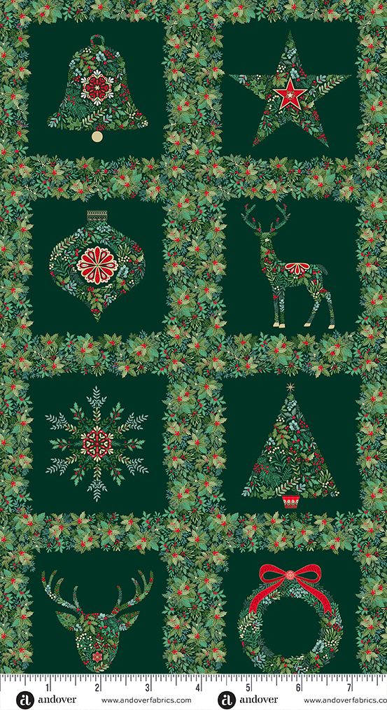 Makower UK Good Tidings MU-111-G Green