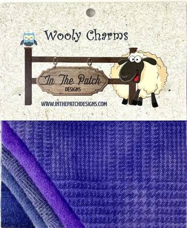 In The Patch Designs Wooly Charms  WC5719 Purples
