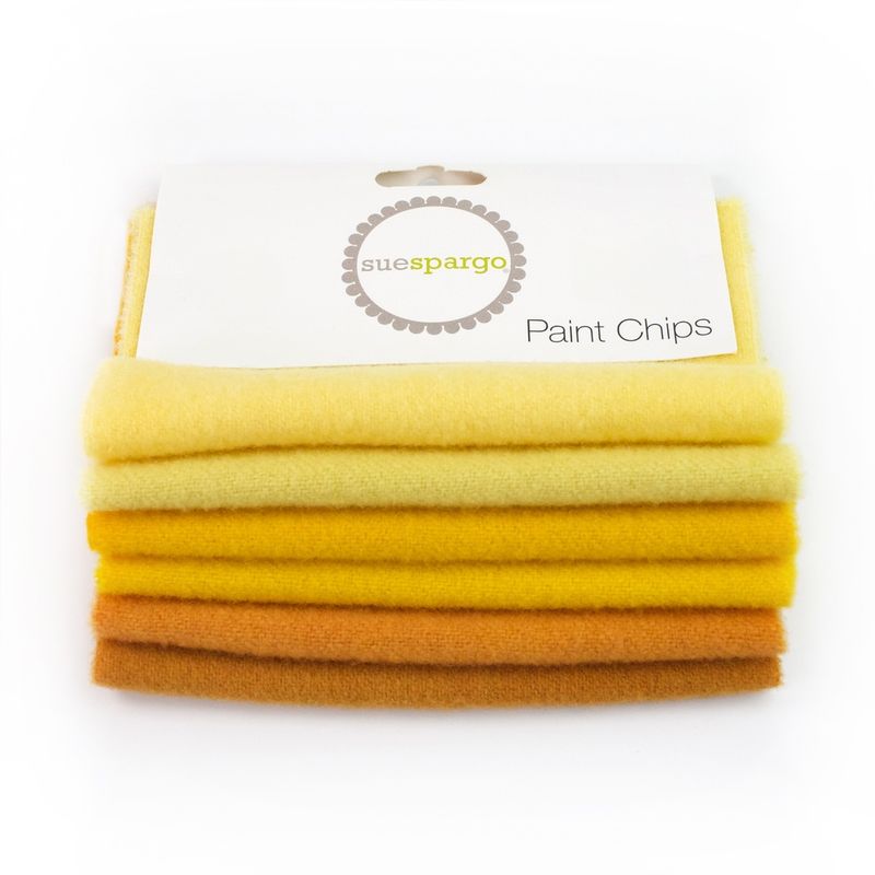 Sue Spargo 5"x5" Solid Paint Chips PCWB_40 Yellow