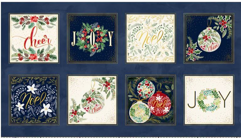 P&amp;B Textiles Joyful Panel JOYF 5887 BMU