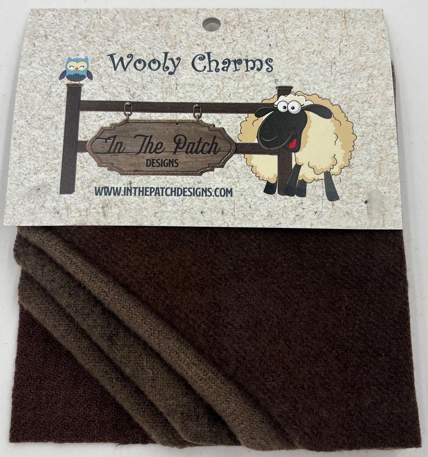 In The Patch Designs Wooly Charms Warm Brown