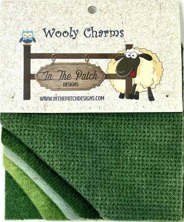 In The Patch Designs Wooly Charms WC5716 Greens