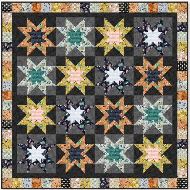 Spooky Stars Spellbound Quilt Kit