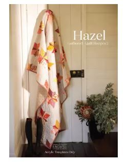 Jen Kingwell  Designs Hazel Acrylic Template Set JKD-0554