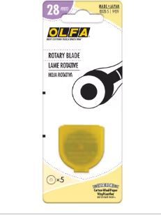 Olfa 28mm Rotary Blade Refill 5ct RB28-5