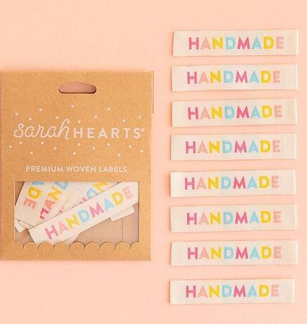 Sarah Hearts Colorful Handmade Labels SH-LP101