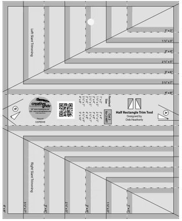 Creative Grids Half Rectangle Trim Tool CGRDH6