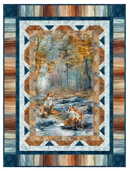 Leash on Life Fox Den Quilt Kit