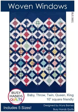 Busy Hands Woven Windows Pattern BUS0601