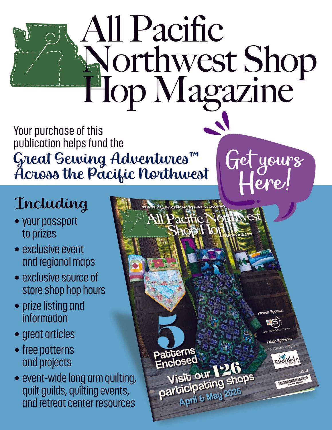 All Pacific Northwest 2026 Shop Hop Magazine