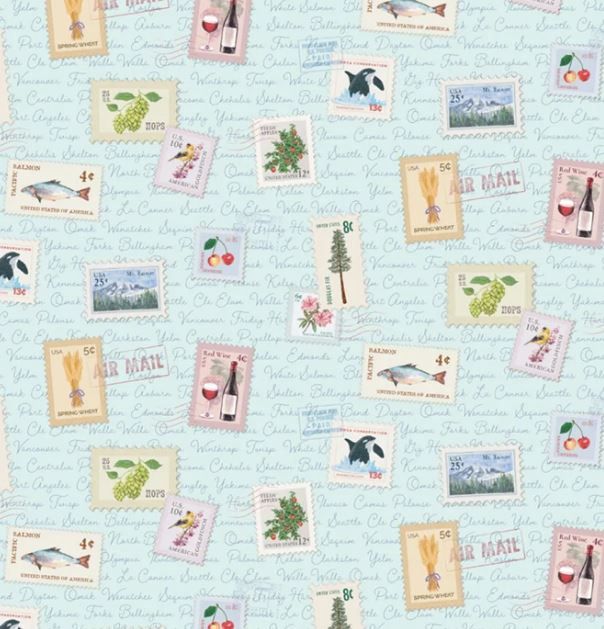 Riley Blake Dear Washington CD17731 Blue