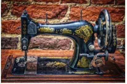 Focus On Fabric Vintage Singer Panel FOFMISC-009