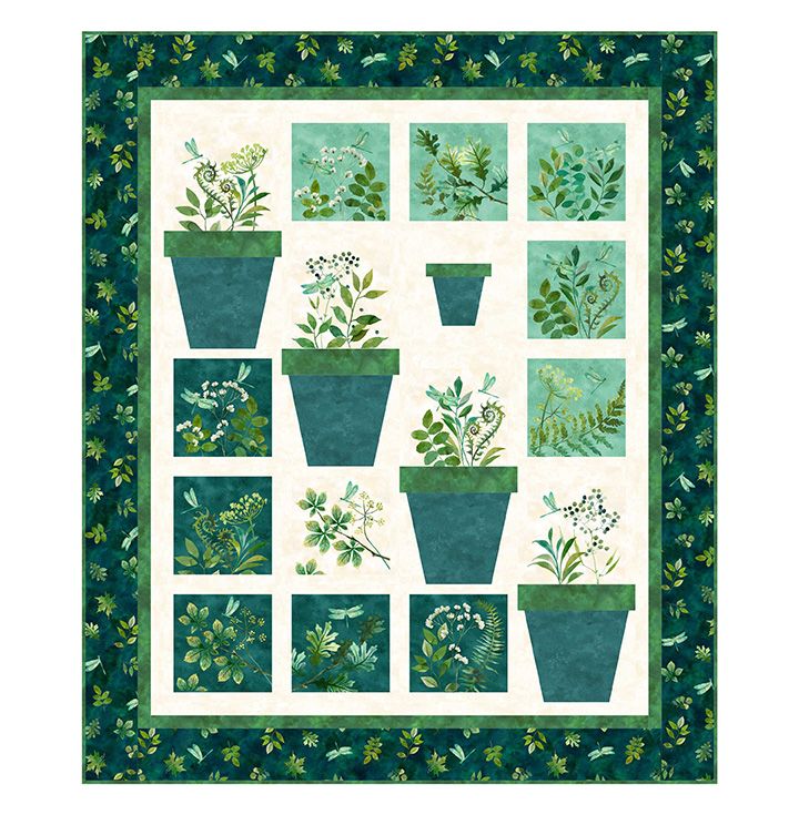 Patio Garden Luscious Quilt Kit