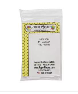 duplicate sku do not usePaper Pieces 1" Hexagon 100 Pieces HEX100 Online